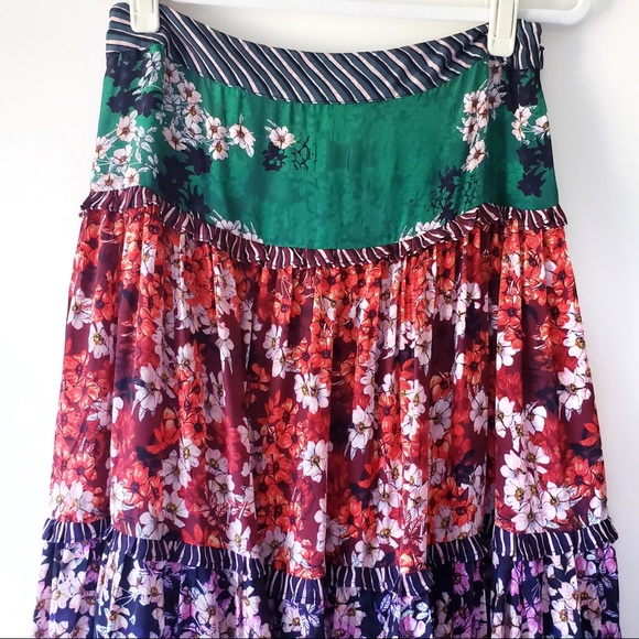 Anthropologie Bhanuni Jyoti Anarosa Tiered Skirt - Picture 4 of 11